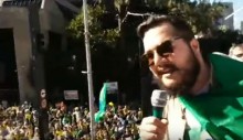 Paulista tem coro “NHONHO NÃO!” e lagosta inflável contra Maia e licitação estapafúrdia do STF (veja o vídeo)