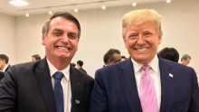 Quem diria, é Trump que se rende a Bolsonaro e enche o brasileiro de elogios (veja o vídeo)