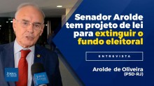 Arolde de Oliveira, o senador que desbancou César Maia e Lindinho, tem projeto de lei para extinguir o fundo eleitoral (Veja o vídeo)
