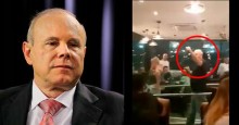 Mantega é hostilizado em restaurante e age com deboche ao ser chamado de "ladrão" (veja o vídeo)