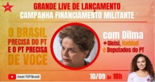 PT vai fazer live pedindo dinheiro a ‘militância’