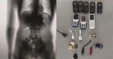 “Caneco Forte”: Detento tenta entrar em presídio com “8” celulares dentro do corpo (veja os fotos)
