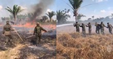 O incansável trabalho dos militares no combate aos incêndios (veja o vídeo)
