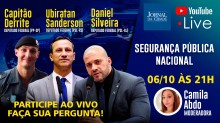LIVE TV JCO discute segurança pública com os deputados Daniel Silveira, Ubiratan Sanderson e Capitão Derrite