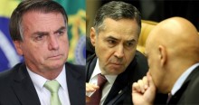 Bolsonaro ironiza investigação do STF e acusa Barroso e Moraes de praticarem a "ditadura da toga"