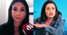 Ao vivo, Amanda Klein tenta lacrar, escuta duras verdades e é "calada" por cubana (veja o vídeo)