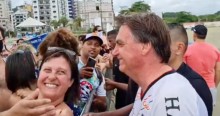 Bolsonaro faz o que o ex-presidiário ‘tem medo’, e se mistura com o povo na praia (veja o vídeo)
