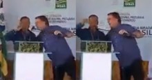 Com o tradicional grito "ihuuu", Bolsonaro aterroriza militantes do MST (veja o vídeo)