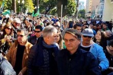 Bolsonaro emociona o público em discurso na Marcha para Jesus