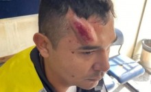 Estudantes jogam tijolo na cabeça de policial e gravação vaza na web (veja o vídeo)