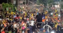 No CE, Bolsonaro participa de gigantesca motociata noturna, em imagens de tirar o fôlego (veja o vídeo)
