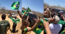 Em show de humildade, Bolsonaro faz comitiva parar no Agreste Nordestino para cumprimentar o povão (veja o vídeo)
