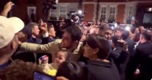 Vaza vídeo com Bolsonaro e Michelle em emocionante despedida de brasileiros em Londres (veja o vídeo)