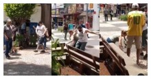 Em cena chocante, mulher é cercada e agredida por militantes petistas (veja o vídeo)