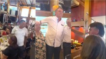 Em restaurante de Brasília, Bolsonaro tem recepção de fazer inveja a Lula (veja o vídeo)