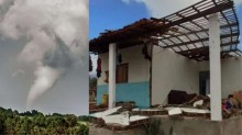Fenômeno natural, tornado atinge o Nordeste causa estragos e assusta moradores (veja o vídeo)