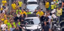 Pronto para fazer história, Bolsonaro chega na Paulista (veja o vídeo)