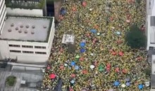 AO VIVO: A imagem mais impressionante de toda a manifestação (veja o vídeo)