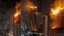 Incêndio de grandes proporções toma conta de prédio no Recife (veja o vídeo)