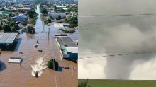 URGENTE: Em meio à tragédia das chuvas, Tornado atinge o Rio Grande do Sul (veja o vídeo)