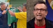 Para desespero de Neto, Bolsonaro ganha camisa do Guarani diretamente do presidente do clube