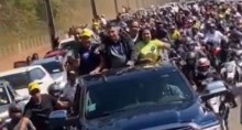 Bolsonaro é recebido por multidão ao chegar em Palmas (veja o vídeo)