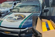 Veículo da Receita Federal é flagrado transportando 30 kg de cocaína