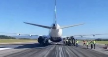 Vídeo revela o que aconteceu com avião que interditou aeroporto (veja o vídeo)