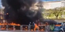 Incêndio atinge escola de samba e causa destruição (veja o vídeo)