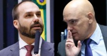 Eis os termos covardes usados para fazer chacota com Eduardo Bolsonaro no apartamento de Moraes