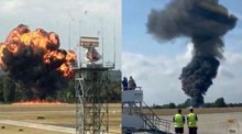 Avião cai logo após decolar e não deixa sobreviventes (veja o vídeo)