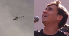 Helicóptero sobrevoa a Paulista e Nikolas interrompe discurso para "recado" (veja o vídeo)