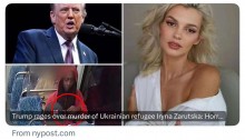 O deplorável e covarde homicídio de uma refugiada ucraniana que deixou o presidente Trump indignado