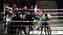 Surgem imagens do rosto deformado de Wanderlei Silva após confusão generalizada em luta com Popó