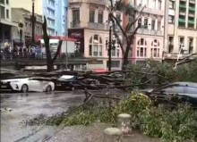 Com força descomunal ciclone extratropical chega a região sudeste do Brasil