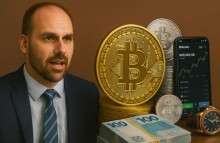 Eduardo Bolsonaro reacende debate sobre cripto — descubra como transformar R$ 500 em R$ 5 mil