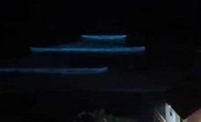 Fenômeno muito raro transforma mar em espetáculo noturno no litoral de SC