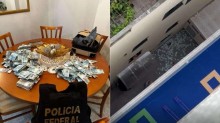 Surgem imagens de dinheiro jogado pela janela por investigado ao avistar a PF (veja o vídeo)