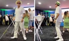 Em cena deprimente, prefeito do RJ é flagrado imitando deficiente visual (veja o vídeo)