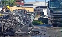 Tragédia na BR 101 envolve 5 carros e mata casal e mãe de família paulista