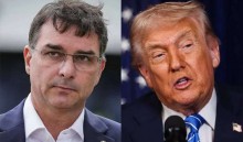 Encontro de Flávio com Trump não entra na agenda oficial e o motivo é óbvio