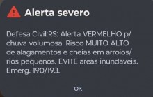 URGENTE: Alerta de extremo risco é emitido e imagens são impactantes