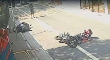 Policial de moto reage a assalto e filho de 7 anos na garupa morre baleado (veja o vídeo)