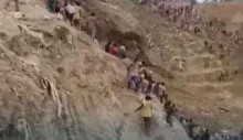 Deslizamento de terra em mina de ouro mata mais de 100. Imagens são impactantes (veja o vídeo)