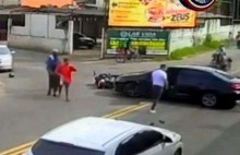 Parlamentar persegue suspeitos de assalto, atropela e consegue a prisão (veja o vídeo)