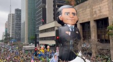 Eis a imagem inesperada que "roubou a cena" na Paulista (veja o vídeo)
