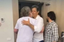 Zé de Abreu se encontra com Lula e "carinho" em Haddad chama a atenção (veja o vídeo)