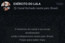 Canal de fake news “Exército de Lula” é retirado do ar
