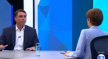 Flávio começa entrevista no Jornal Nacional com o "pé na porta" (veja o vídeo)