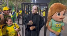 A imagem que roubou a cena em manifestação (veja o vídeo)